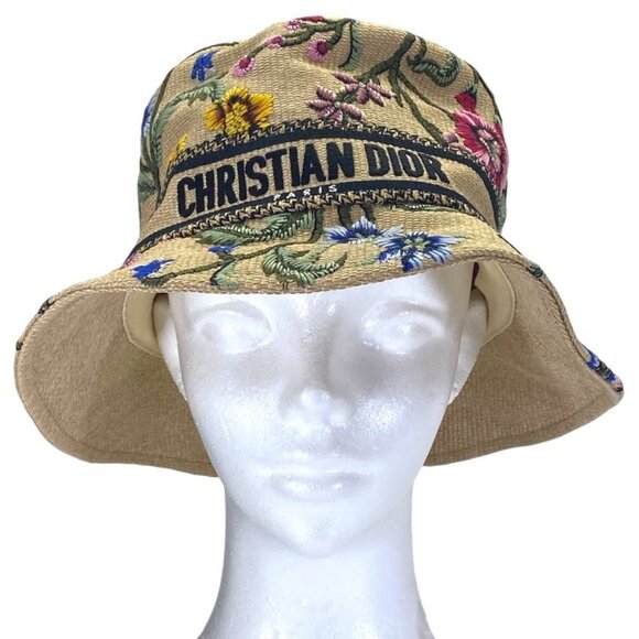 Dior D-bobby Bucket Hat Bob Hat Flower Beige Multicolor main image 6